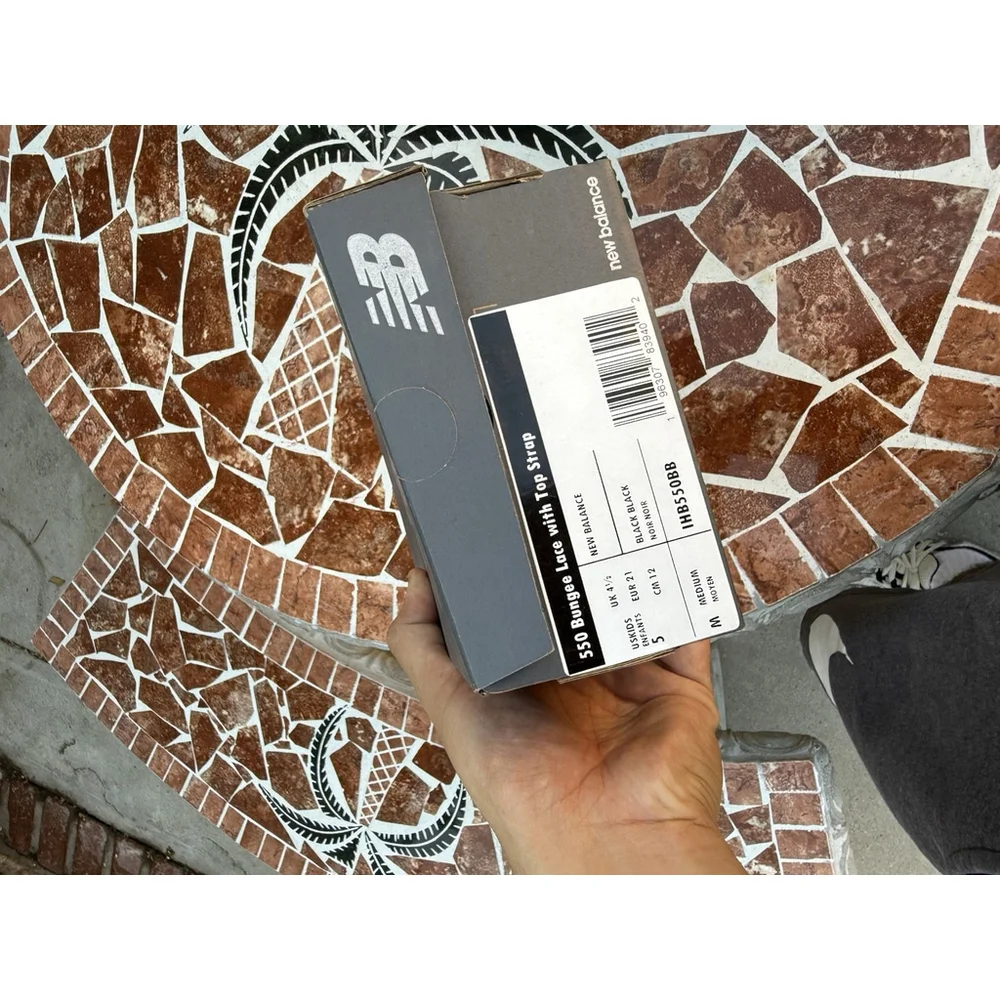 New Balance baby 5c 550 Bungee Lace with Strap IHB550BB